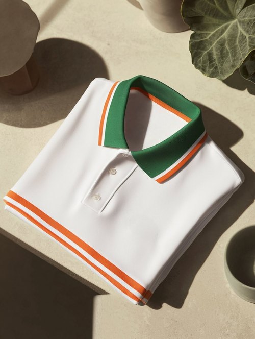Men's Business Casual Fish Embroidered Button Short Sleeve Polo Shirt