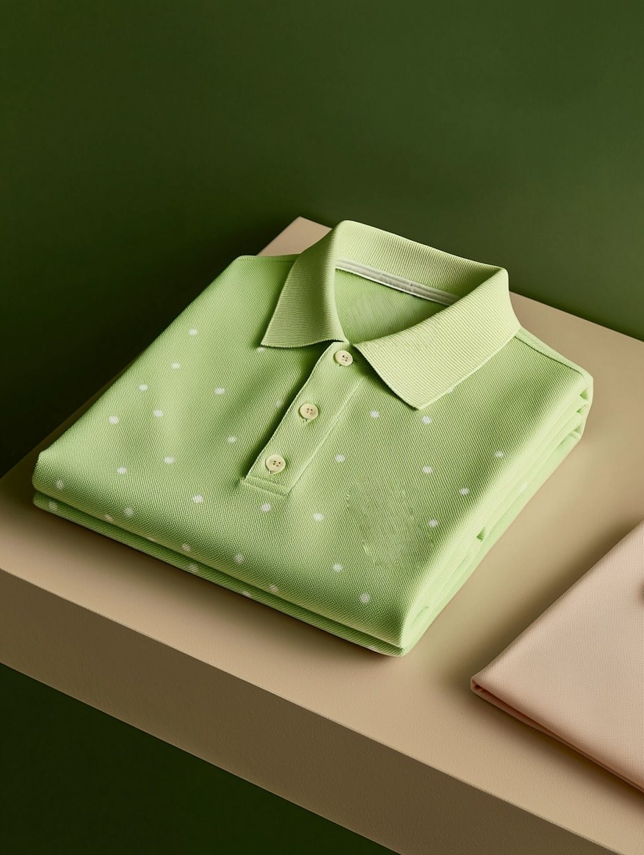 Men's Business Casual Fish Embroidered Button Short Sleeve Polo Shirt
