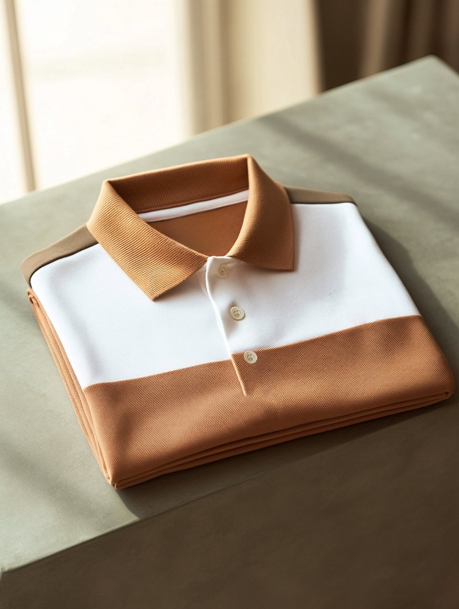 Men's Business Casual Fish Embroidered Button Short Sleeve Polo Shirt