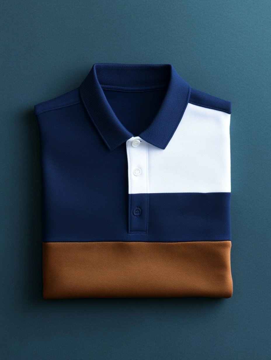 Men's Business Casual Fish Embroidered Button Short Sleeve Polo Shirt