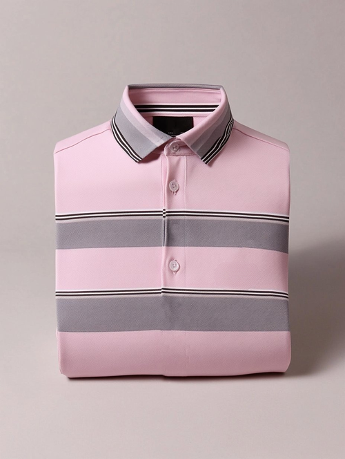 Men's Business Casual Fish Embroidered Button Short Sleeve Polo Shirt