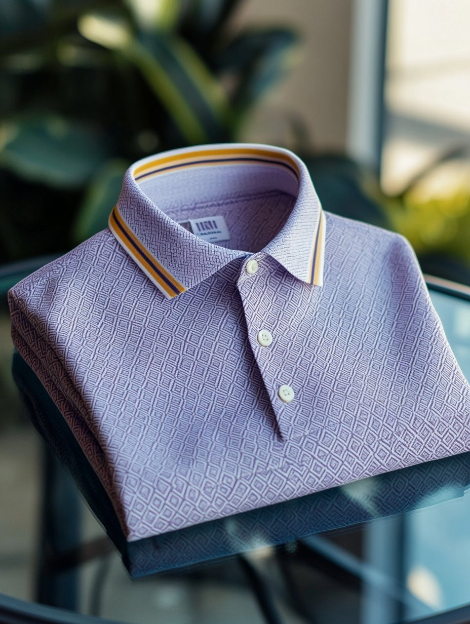 Men's Business Casual Fish Embroidered Button Short Sleeve Polo Shirt
