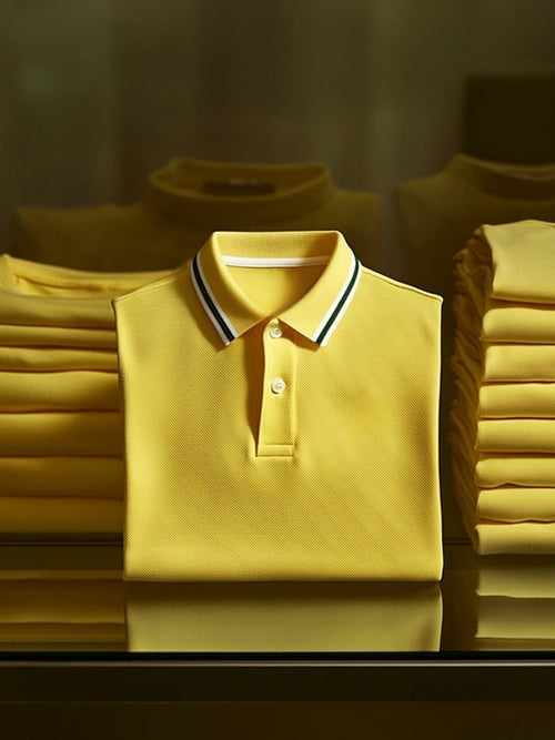 Men's Classic Business    Logo Short Sleeve Polo Shirt