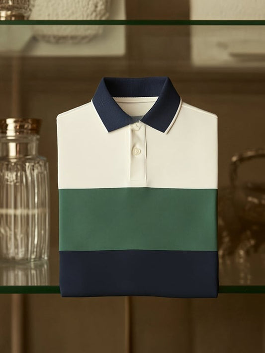 Men's Classic Business    Logo Short Sleeve Polo Shirt