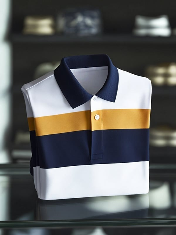 Men's Classic Business    Logo Short Sleeve Polo Shirt