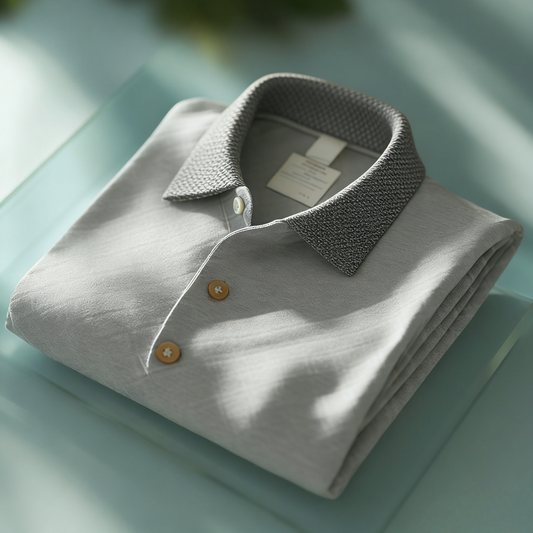 Men's Business Button-Down Short Sleeve Polo Shirt