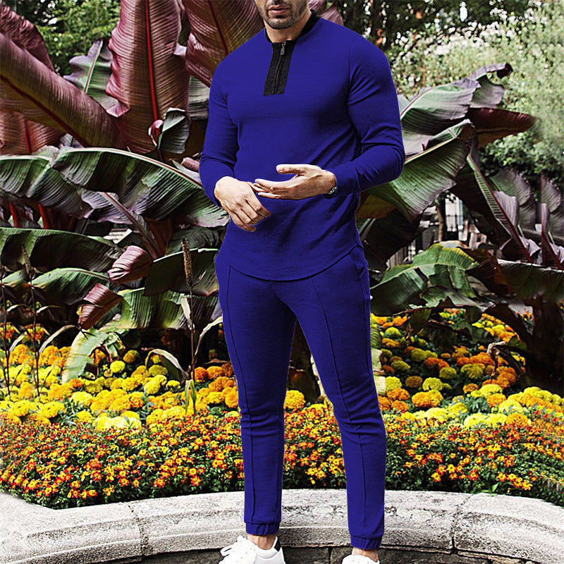 Men's Long Sleeve Casual Two-Piece Set