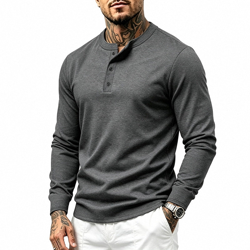 Men's Crew Neck Long Sleeve Shirt | Base Layer Tee