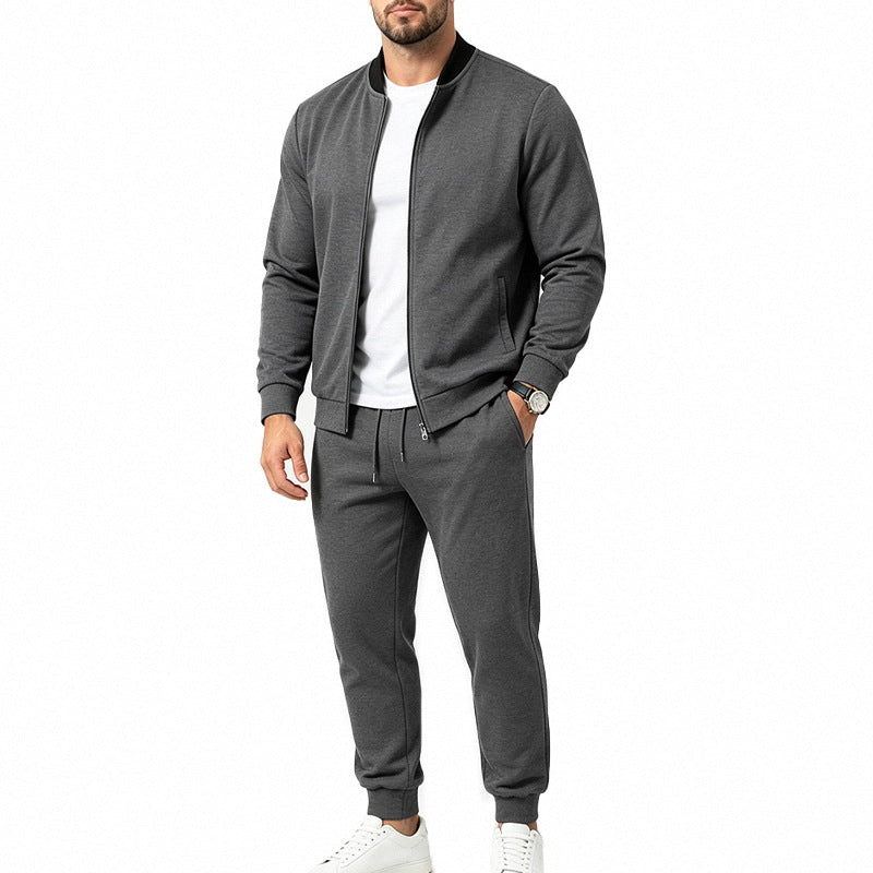 Men's Relaxed Outdoor Baseball Jacket set