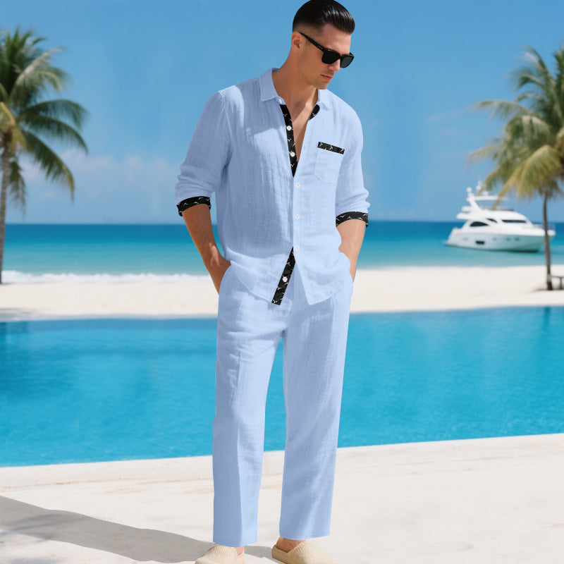 Men's Long-sleeve shirt set