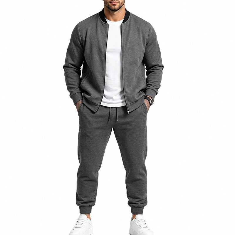 Men's Relaxed Outdoor Baseball Jacket set