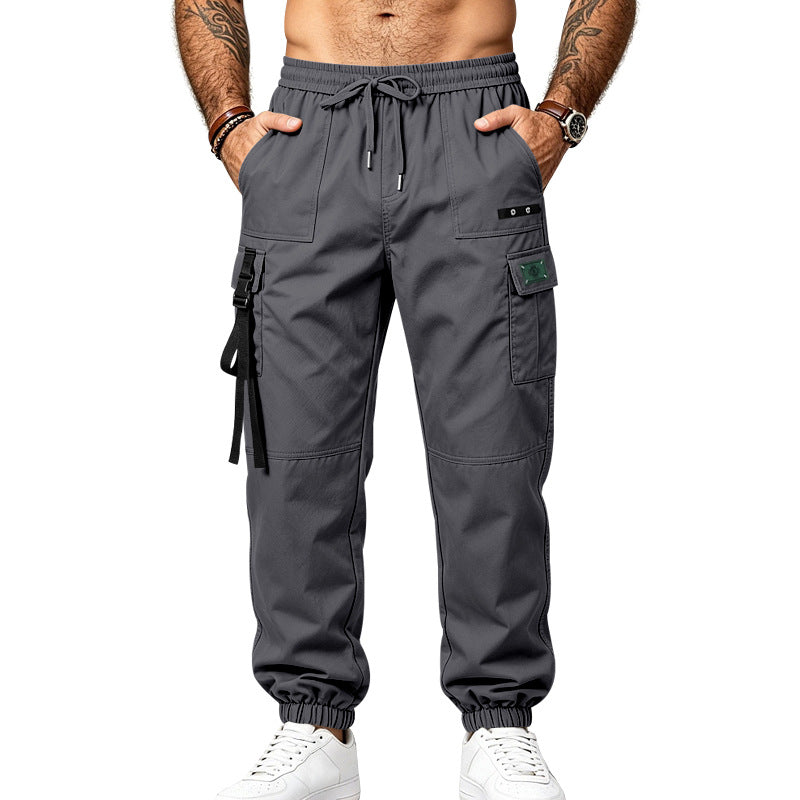 Men's Outdoor Cargo Pants | Stretch Multi-Pocket Tapered Joggers