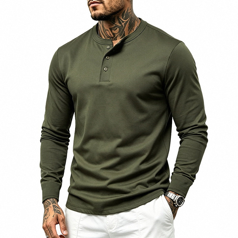 Men's Crew Neck Long Sleeve Shirt | Base Layer Tee