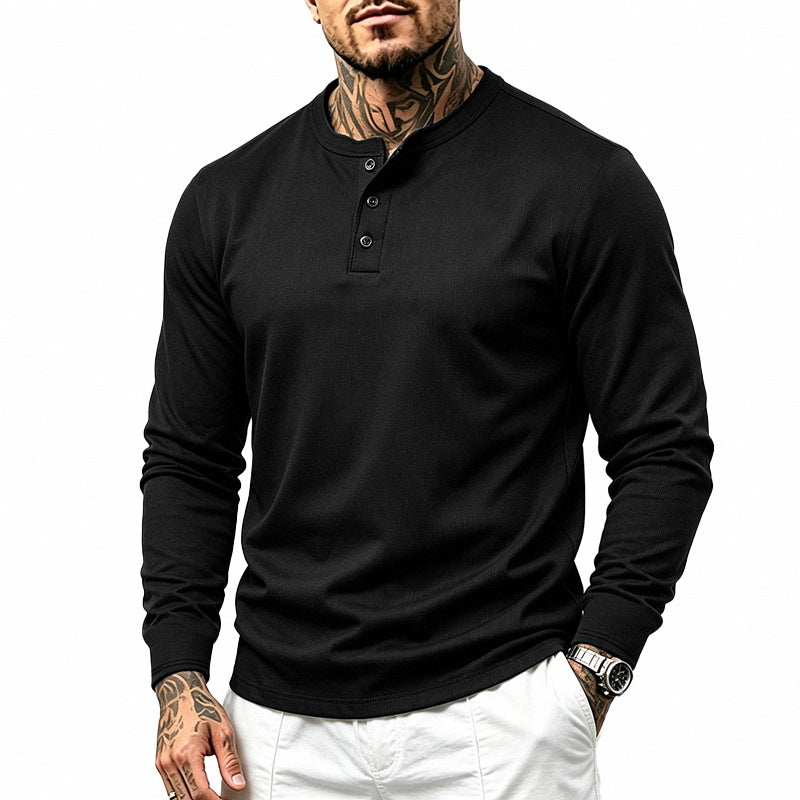 Men's Crew Neck Long Sleeve Shirt | Base Layer Tee