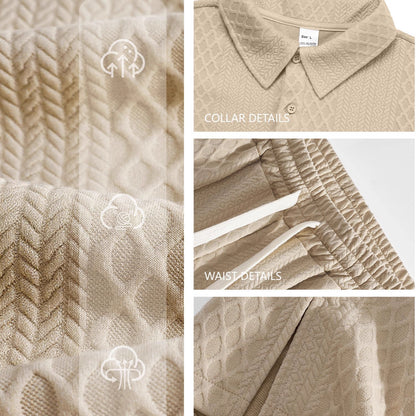 Men's Long-sleeved polo & Pants Set