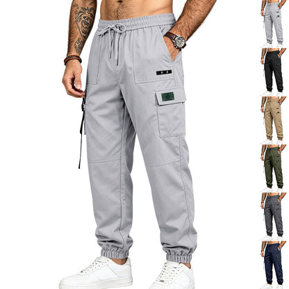 Men's Outdoor Cargo Pants | Stretch Multi-Pocket Tapered Joggers