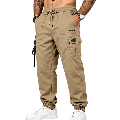 Men's Outdoor Cargo Pants | Stretch Multi-Pocket Tapered Joggers