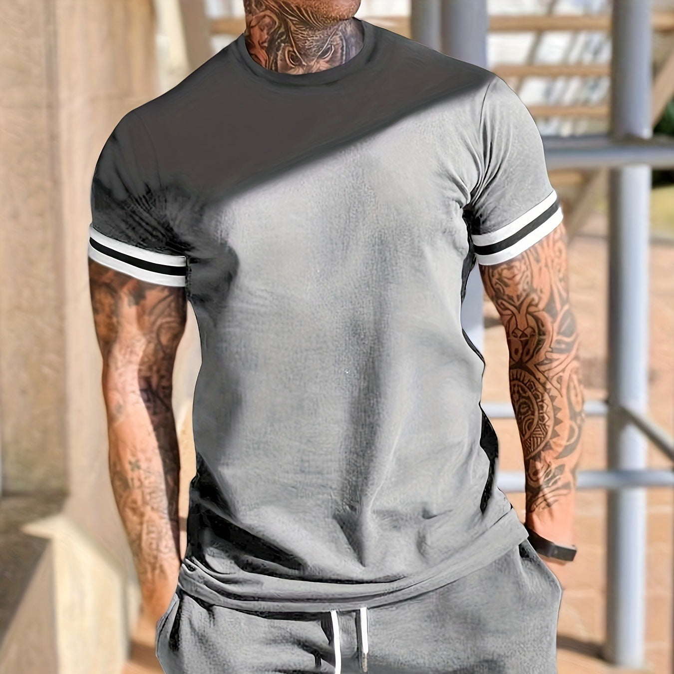 Men's Shirt & Shorts Set