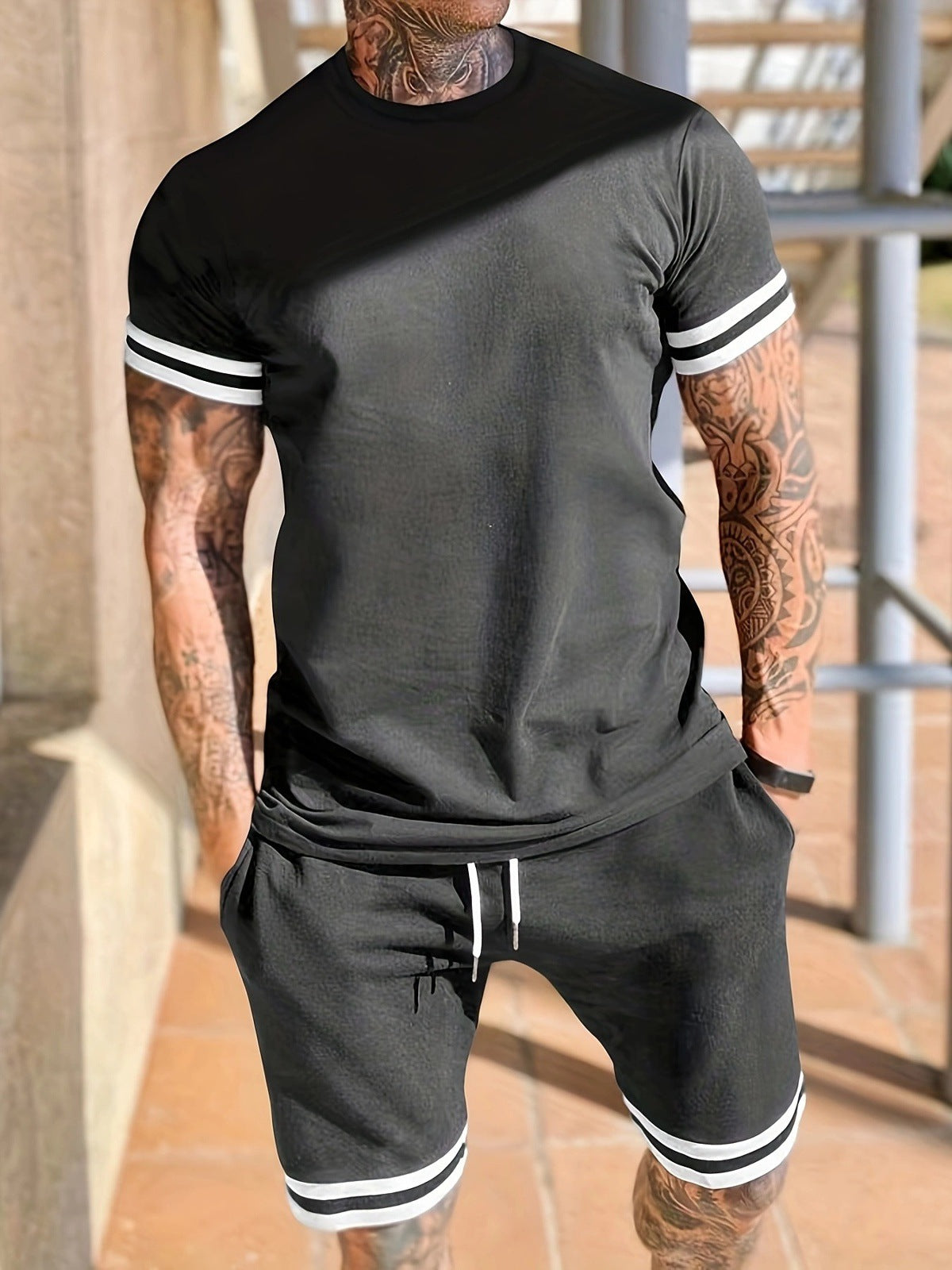 Men's Shirt & Shorts Set