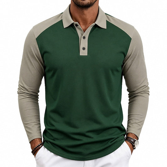 Men's Knit Short Sleeve Polo Shirt