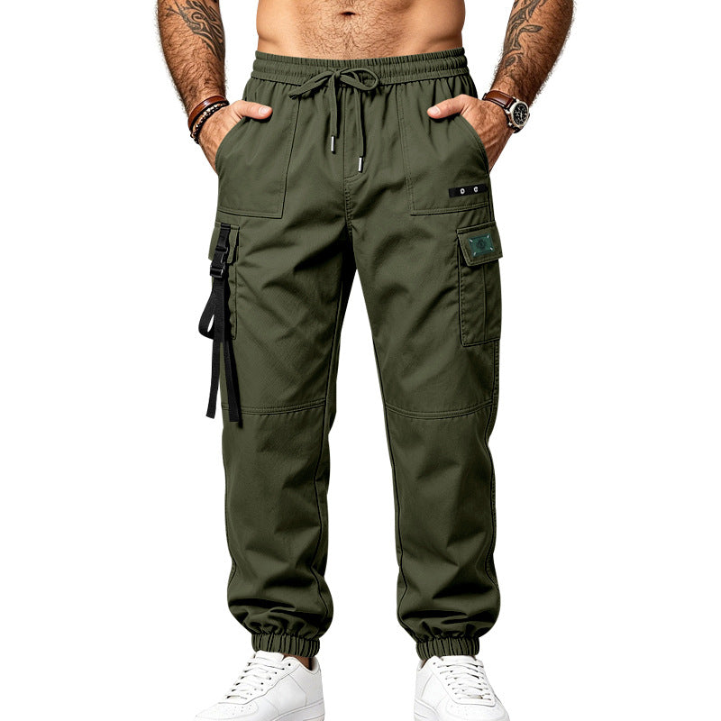 Men's Outdoor Cargo Pants | Stretch Multi-Pocket Tapered Joggers