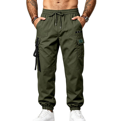 Men's Outdoor Cargo Pants | Stretch Multi-Pocket Tapered Joggers