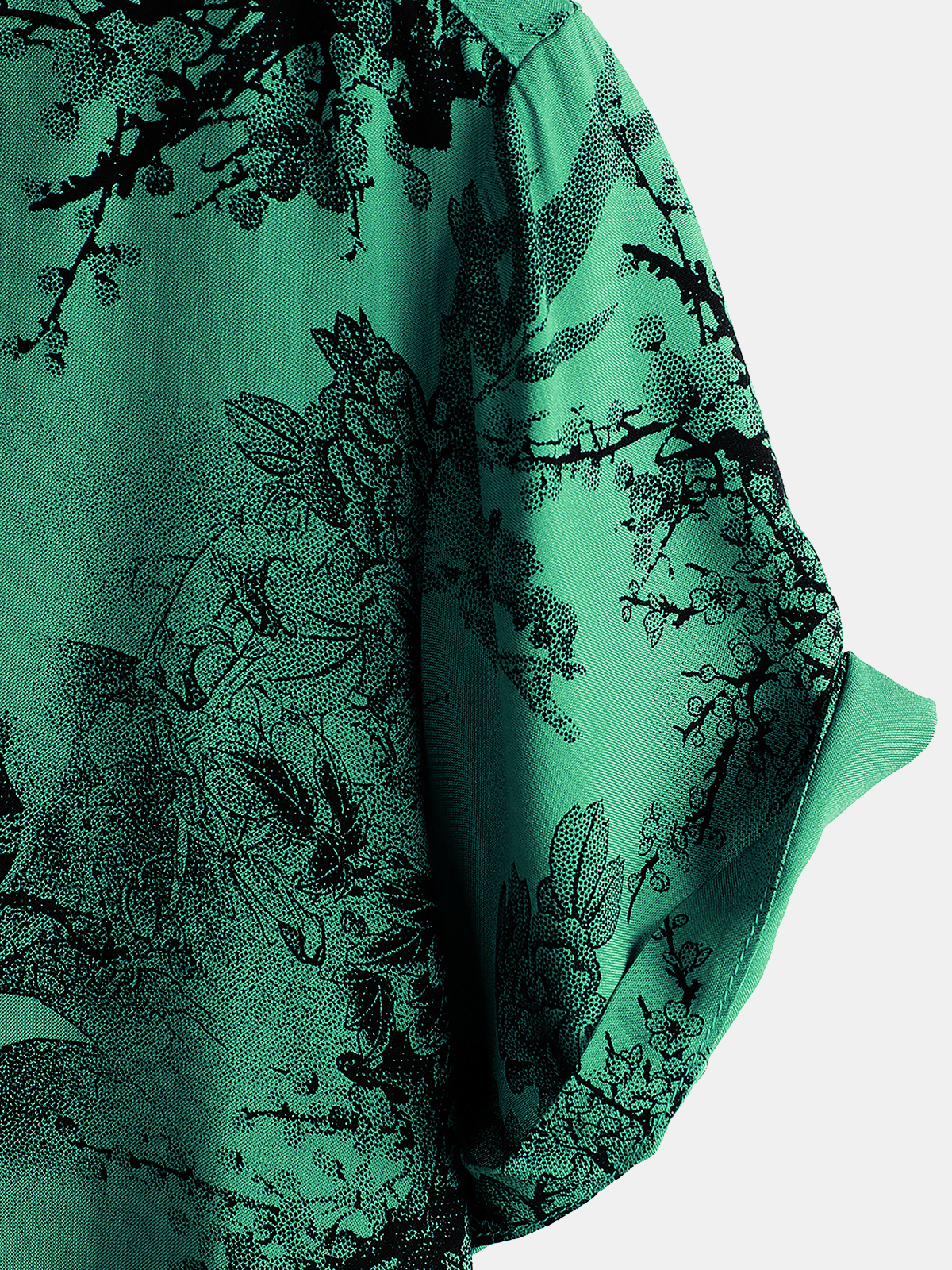 Men's Floral Vintage Summer Hawaiian Rayon Holiday Button Up Short Sleeve Shirt