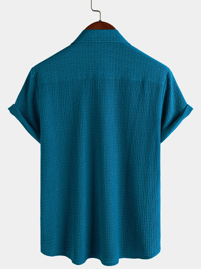 Men's Summer Pocket Casual Short Sleeve Shirt