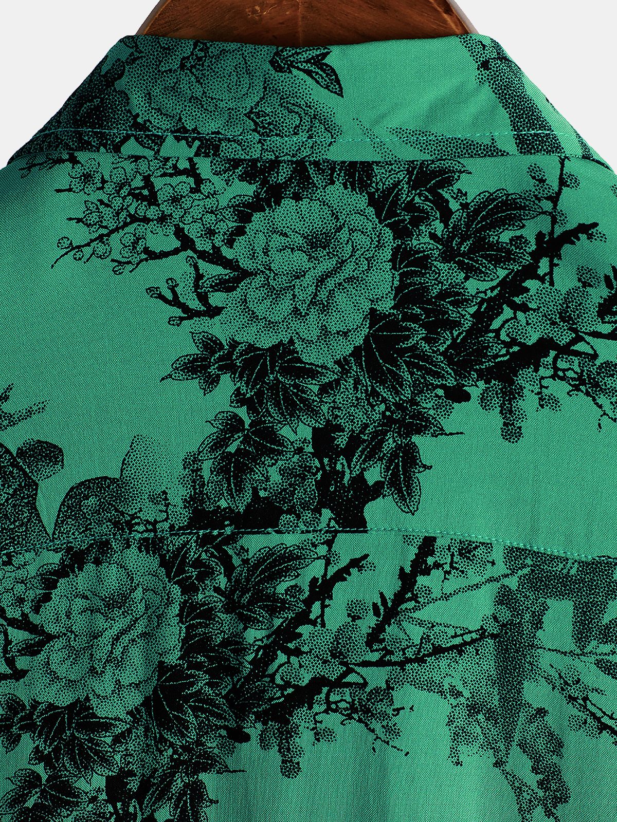 Men's Floral Vintage Summer Hawaiian Rayon Holiday Button Up Short Sleeve Shirt