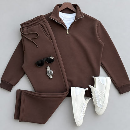 Men's Quarter-Zip Pullover & Pants Set