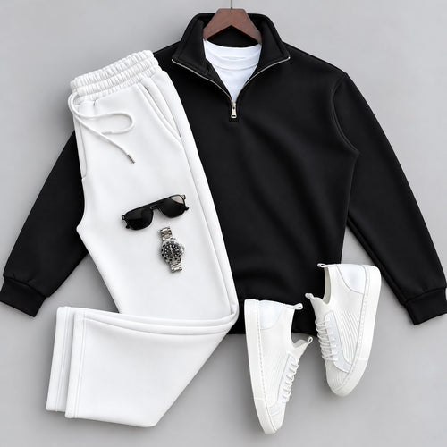 Men's Quarter-Zip Pullover & Pants Set