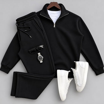 Men's Quarter-Zip Pullover & Pants Set