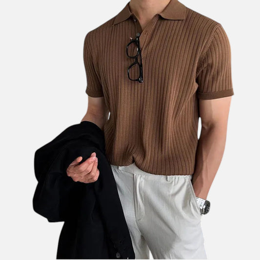 Men’s Textured Summer Polo