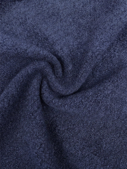 Ultra-soft Fleece Button Front Long Coat