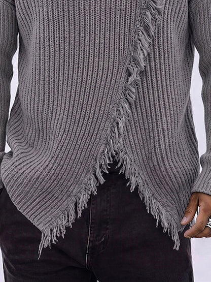Vintage Raw Edge Turtleneck Sweater