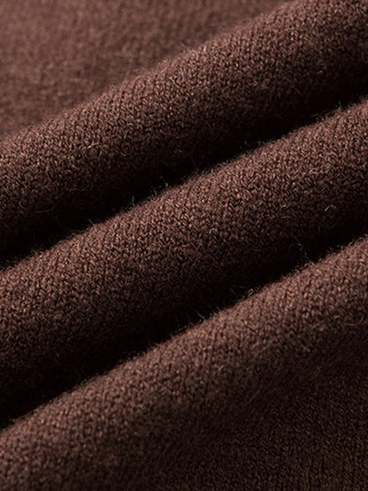 Full Zip Knit Cardigan Sweater Casual Stand Collar Knitted Jacket