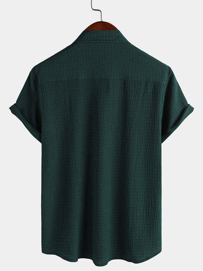 Men's Summer Pocket Casual Short Sleeve Shirt