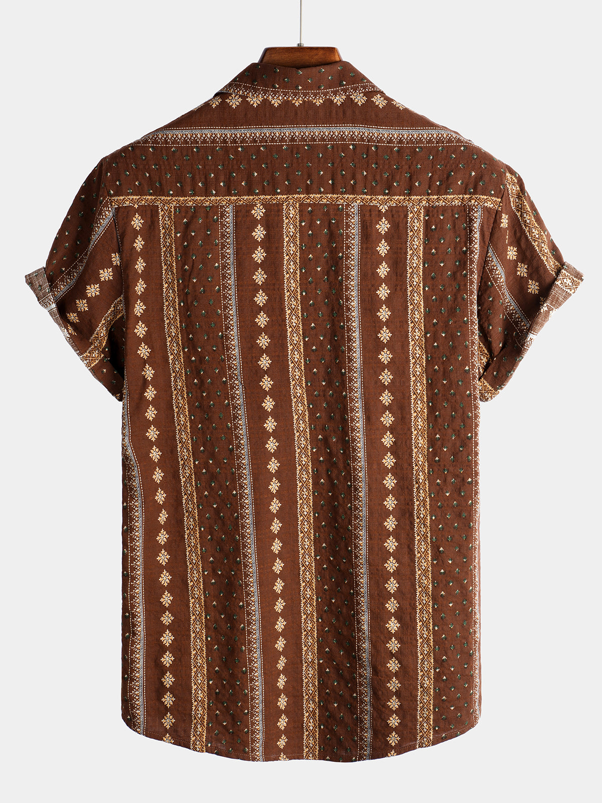 Men's Vintage Cotton Hawaiian Short Sleeve Shirt