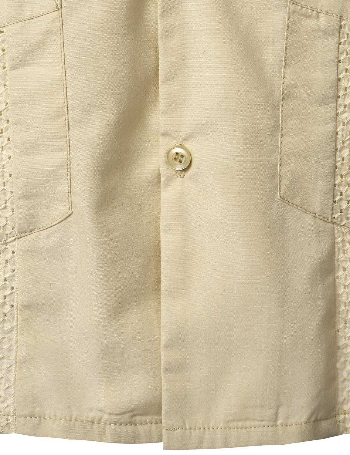 Men's Solid Color Cotton Short Sleeve Shirt