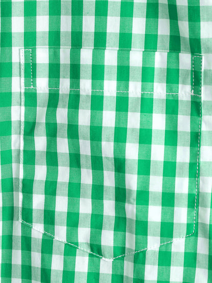 Men's Casual Solid Color Plaid Cotton Pocket Shirt