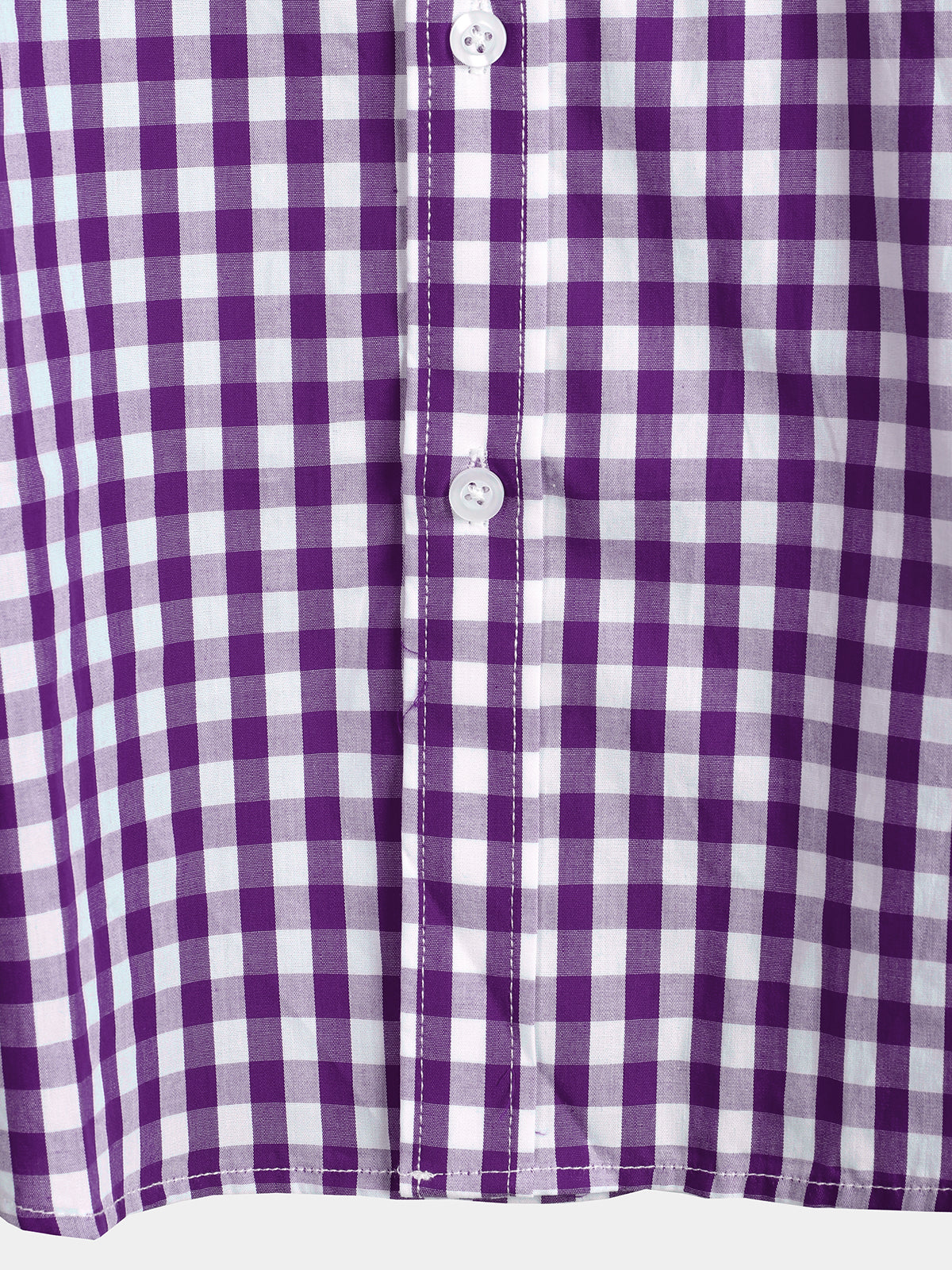 Men's Casual Solid Color Plaid Cotton Pocket Shirt