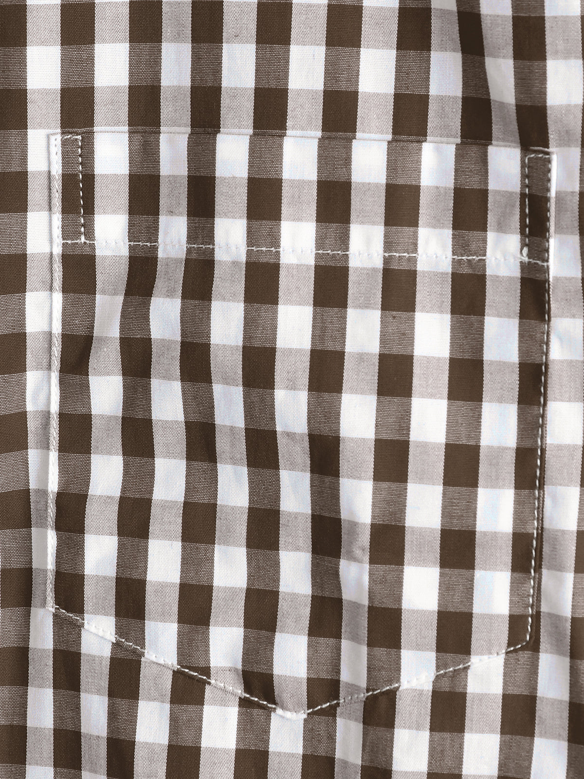 Men's Casual Solid Color Plaid Cotton Pocket Shirt