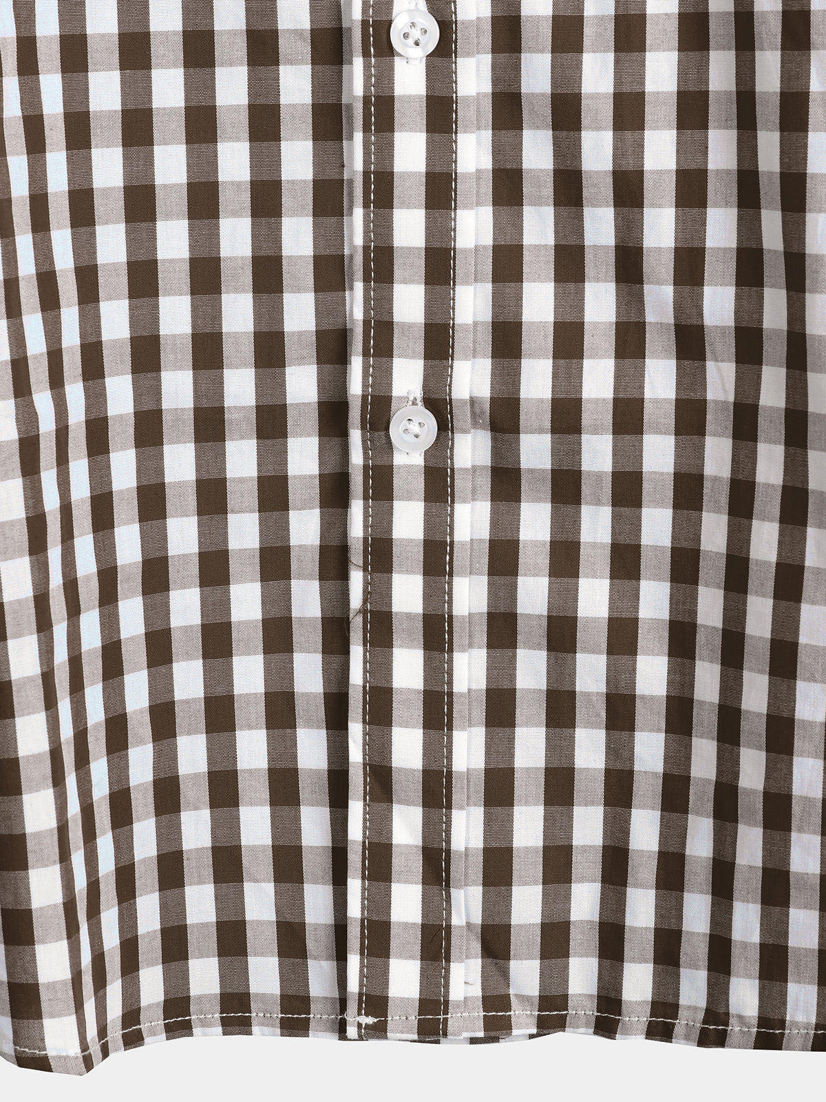 Men's Casual Solid Color Plaid Cotton Pocket Shirt