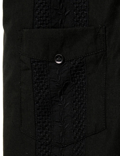 Men's Solid Color Cotton Short Sleeve Shirt