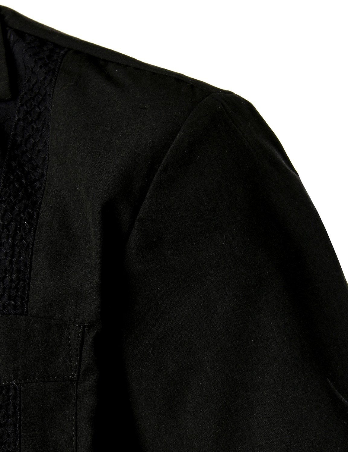 Men's Solid Color Cotton Short Sleeve Shirt