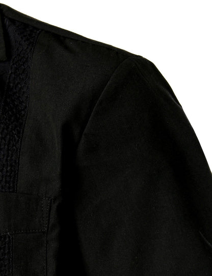 Men's Solid Color Cotton Short Sleeve Shirt