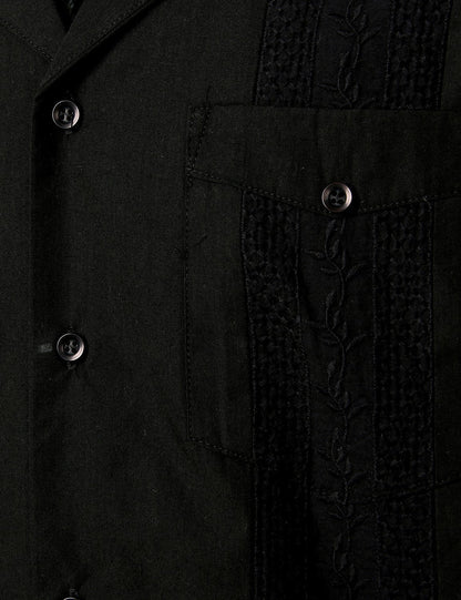 Men's Solid Color Cotton Short Sleeve Shirt