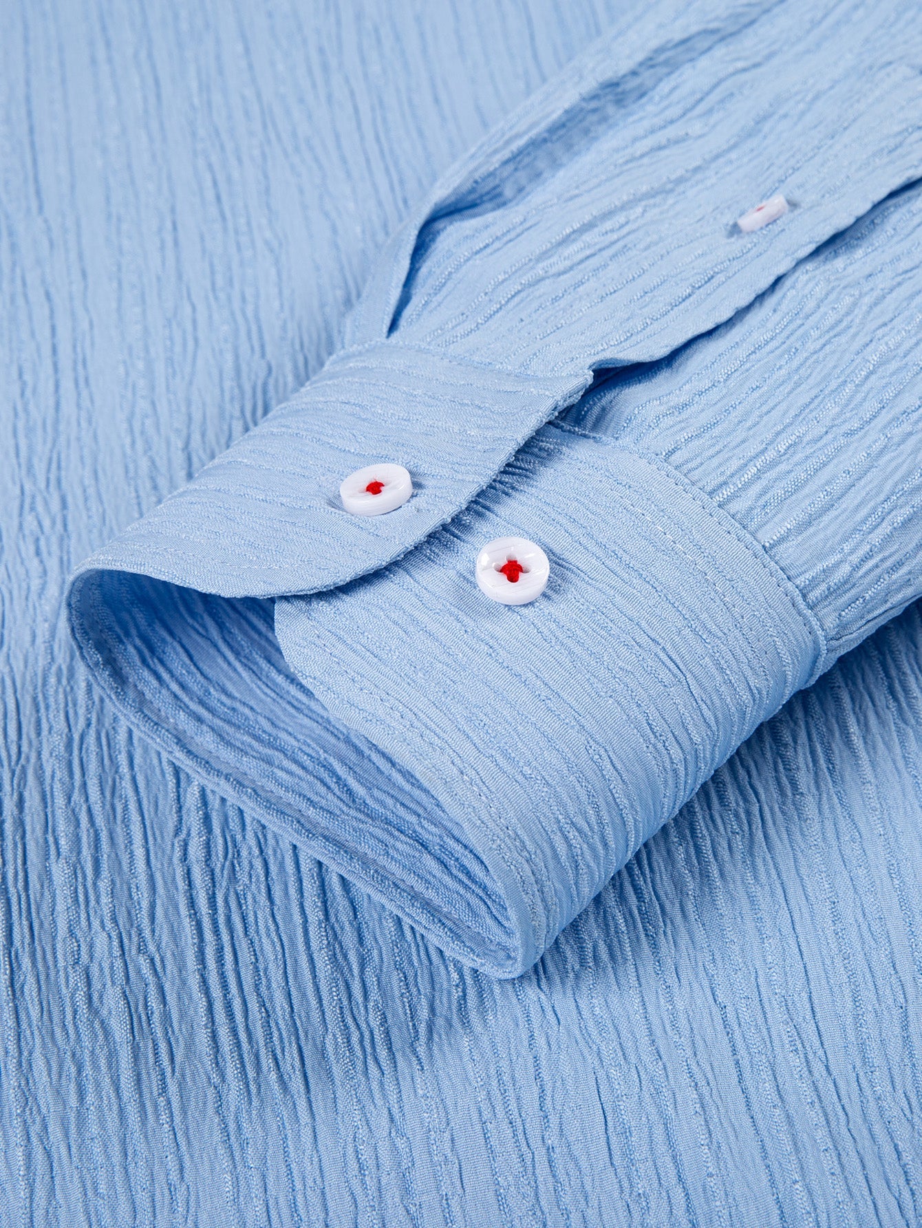 Long Sleeve Crinkle Button Up Shirt