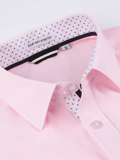 Long Sleeve Contrast Dress Shirt