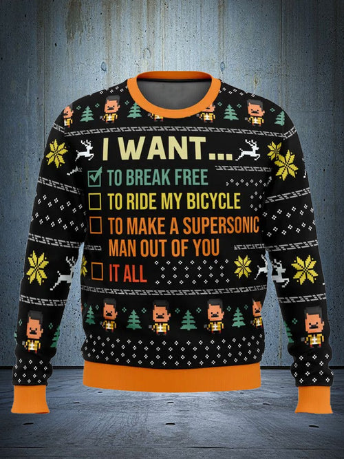 Fun Christmas tree, ugly Christmas sweatshirt